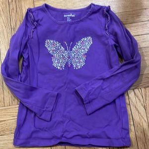 Purple long-sleeved top